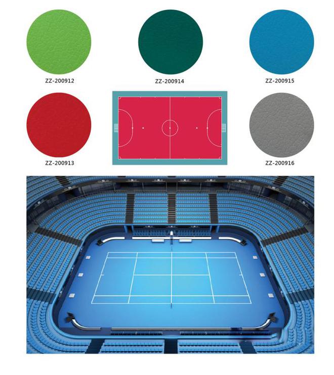 金沙威尼斯(wns)欢乐娱人城篮球场PVC地胶运动空间的色彩艺术(图1)